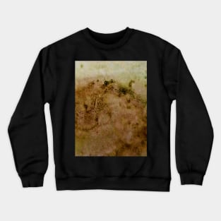 Brown green watercolor gradient  design Crewneck Sweatshirt